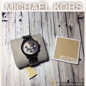 MICHAEL KORS Chronograph Stainless Steel Watch NWT